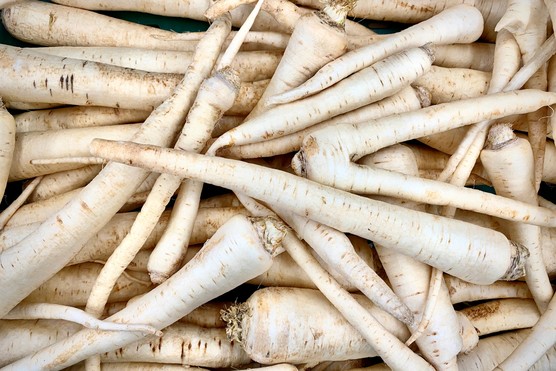 Parsley root ready for cooking. Getty Images