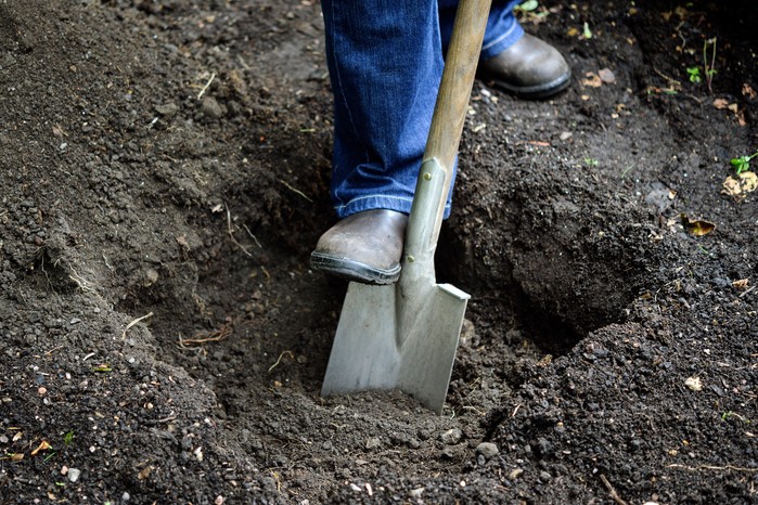 Digging a hole Digging a hole